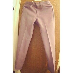 Vintage Levis Men's 30x30 Brown Dacron Polyester Flat Front Pants